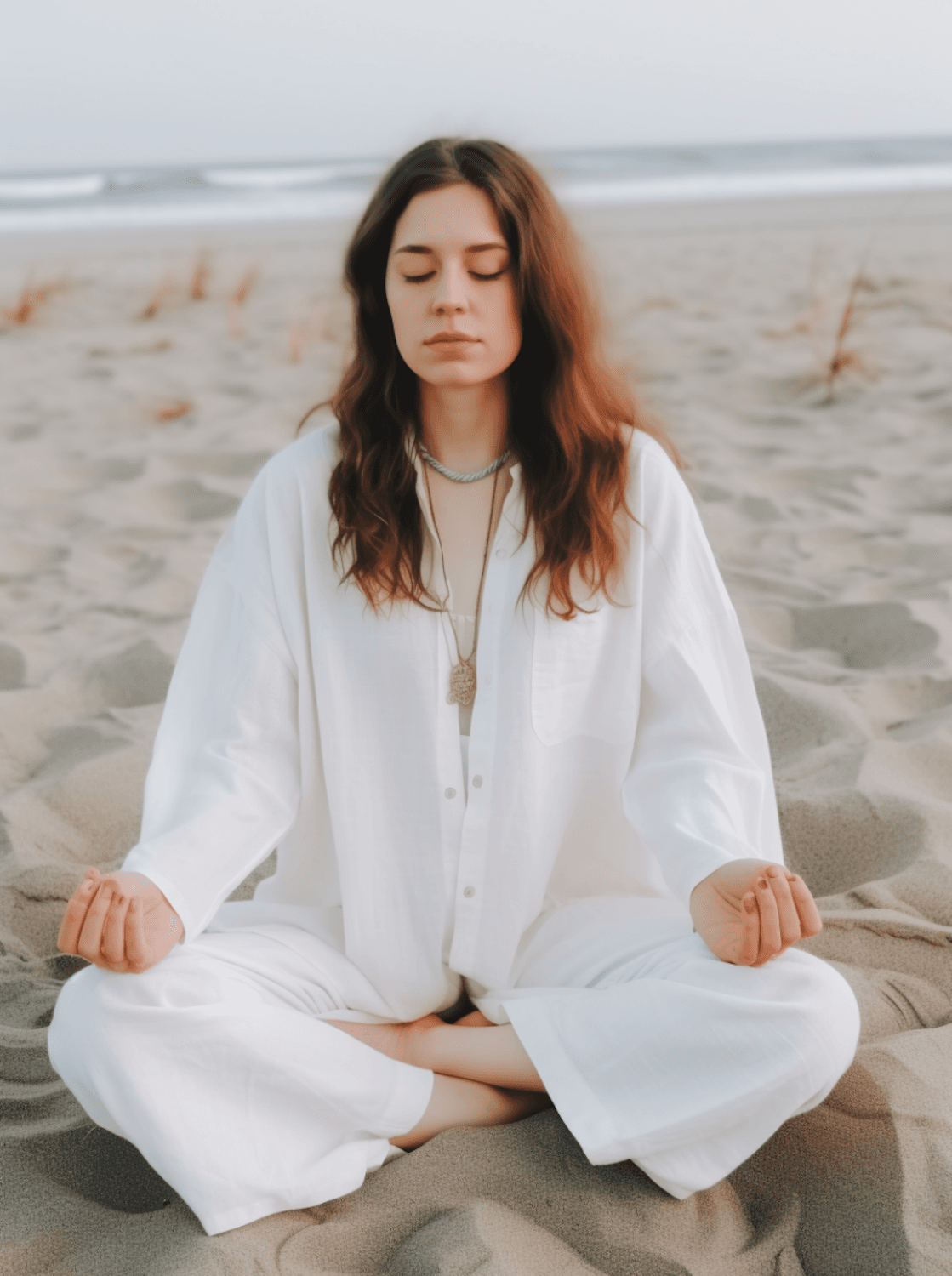 A calm moment of stillness by the sea